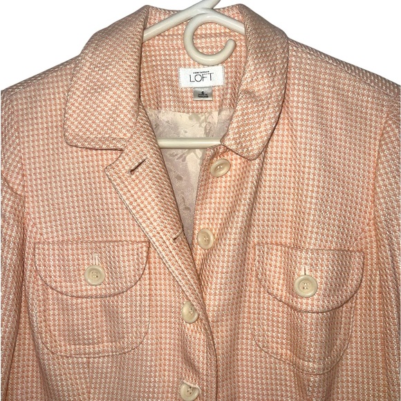 NWOT Ann Taylor Loft Lightweight Houndstooth Coat - Picture 2 of 3